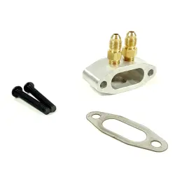 09ad077us 1st-racing Ls Oil Pressure Sensor Adapter Port 2 Dual 1/8 Npt Out For Lt Truck Lsx New