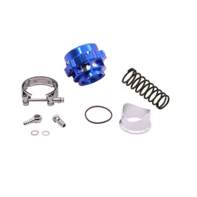 Bov50 1st-racing 50mm Blow Off Valve Bov Q Weld On Aluminum Flange V Band Spring Air Fitting Blue