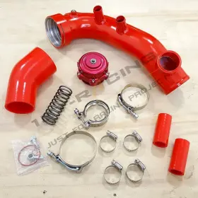 Tk235zxlus 1st-racing For Bmw N54 Turbo Pipe Inlet Hose 50mm Bov E88 E90 E92 135i 335i 335xi Red