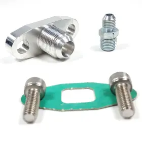 S300-sxe 1st-racing Tk265 #l09 New 4an Oil Feed 10an Drain Return Flange For Borg Warner S200 S200-sxe