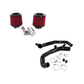 1st-racing Tk294zxl Hi Flow Cone Air Filters 2 Inch Inlet Pipe Charge For Bmw N54 135 335 535 35i 3.0l