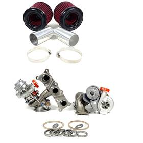 1st-racing Tk331 Tk299 900hp Billet 6 Td04l-19t Twin Turbos 2.25 Inch Air Filters For Bmw N54 335i Xi 3.0