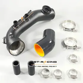 Usdpk-n54h-bkzxl 1st-racing Aluminum High Flow Air Intake Charge Hose For N54 3.0l 135i 335i 335xi 2008-2010
