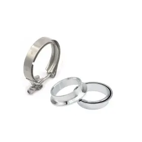 Vb350-2 1st-racing 3.5 Inch Aluminum Female Male Flanges Intake Intercooler V Band Clamp Kit