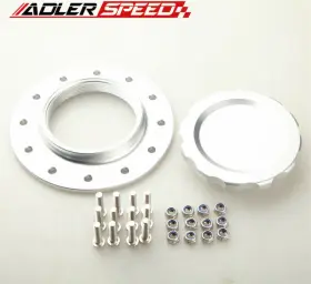 7618a Adlerspeed 7618 Us Aluminum Billet Fuel Cell Cap Assembly For Rci Cells Od 4 Inch