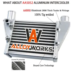 058145805b Alloyworks Front Intercooler For Audi A4 Quattro 97-01 Volkswagen Passat 98-00 L4 1.8l