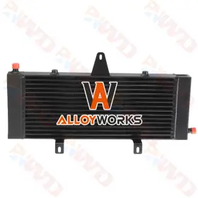 Alloyworks 198715542769 Aluminum Heat Exchanger For 2016 Infiniti Q50/q60 Luxe Sedan 4-door 3.0l Black