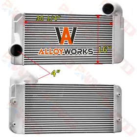 222192 Alloyworks Charge Air Cooler For International Harvester 9400i 9200i 8600 7600 30 1/4 Inch X16