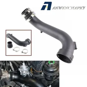 Aim002-bk-w Anwenchapey For Bmw N55 135i 335i Xdrive Black Intake Turbo Charge Pipe Aluminum 2011-2012