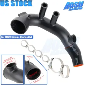 Aim003-bk-t Aosuracing Intake Turbo Charge Pipe Black 3 Inch For Bmw 135i 335i 335xi E82 E88 E90 E91 E92 93