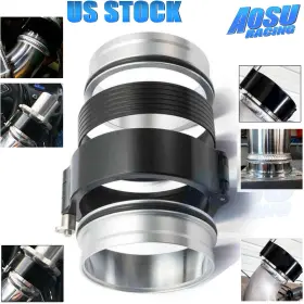 Kg03-200-bk-t Aosuracing Intercooler Pipe Quick Release Aluminum Hd Intake V-band Clamp Flange 2ftft 51mm