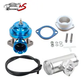251211-2 Aoxoms Universal Billet Aluminum Type-rs Turbo Blow Off Valve 2.5 Inch Bov Flange Pipe Blue