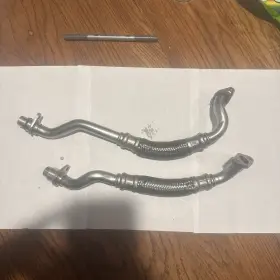 Audi 336370683283 00-05 B5 S4 Allroad C5 A6 2.7t Turbo Oil Return Line Drain L&r Set Of 2 Oem Audi 336370683283 00-05 B5 S4 Allroad C5 A6 2.7t Turbo Oil Return Line Drain L&r Set Of 2 Oem