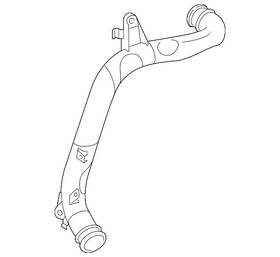 Audi 5q0-145-840-b Genuine Center Pipe