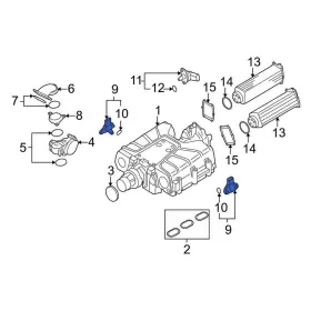 03c906051f Audi Oe For Q7 2013-2019 Rear Supercharger Boost Sensor