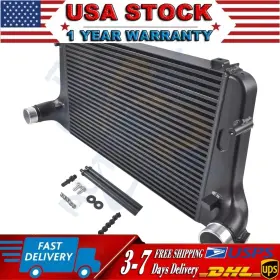 03csi112abk Autopartfindmall For Ford Explorer St 20-23 Black New Performance Uprated Front Mount Intercooler