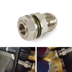 Qrf037-sl-us Batu An10 10an Diy Turbo Oil Pan / Sump Return Drain Adapter Fitting No Weld