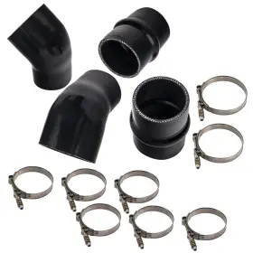 07birs Bfo Silicone Intercooler Boot Kit For Dodge Ram Cummins 5.9l Diesel 1994-02 Black