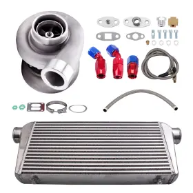 2rmxe5 Bfo Gt45 T4 V-band Turbo 24 Inch X12 X3 Fin Intercooler Oil Drain Feed And Return Line
