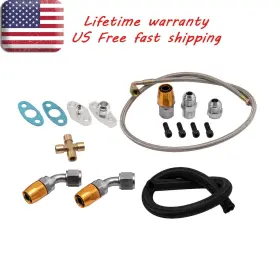 5w3xhk Bfo 10 An Oil Feed And Return Lines Kit For Ford Falcon Xr6 Ba / Bf Fpv F6 Gt30