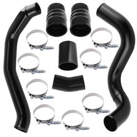 Bfo 6tznsh Black Intercooler Pipe And Boot Kit For Ford 6.0l Powerstroke Diesel 2003-2007