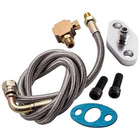 Bfo F9aysd 41 Inch 90 Degree Oil Feed Hose Line -4an Male T3 T4 T04e T70 T66 T67 Gt35 Gt45