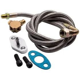 G2ekjl Bfo Turbo Oil Feed Line Kit Restrictor Flange -4an An4 90 Degree T3/t4e T66 T72