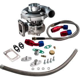 Bfo Gxque9 T04e T3/t4 A/r.63 400 Hp Turbocharger 1000mm Oil Feed 550mm Drain Line Kit