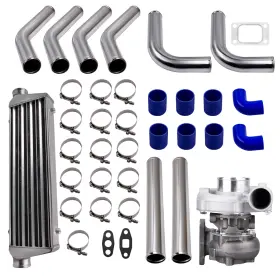 Idaf6s Bfo T04e T3/t4 A/r.63 400 Hp Stage Iii Turbocharger With Intercooler Piping Kit