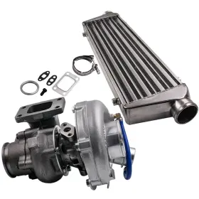 Iuj7xf Bfo 1x T04e V-band Turbocharger 27x7x2.5 2.5 Inch Universal Intercooler