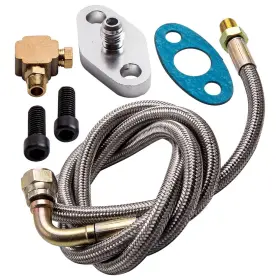 Mws6t9 Bfo Turbo Oil Feed Line Kit Restrictor Flange -4an An4 90 Degree T3/t4e T66 T72
