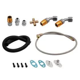 Naf3d6 Bfo Turbo Oil Feed Line And Drain Return For Ford Falcon Xr6 Ba / Bf Gt30
