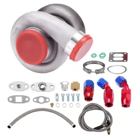 O07kw4 Bfo Turbo Gt45 Turbocharger For 3.0l-6.0l Engine Oil Feed Line Drain Return