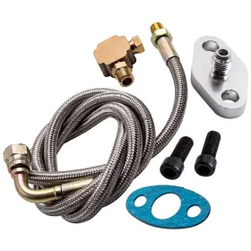Tb62ej Bfo 41 Inch 90 Degree Oil Feed Line Kit -4an T3 T4 T3/t4 T04e T70 T66 T67 Gt35 Model