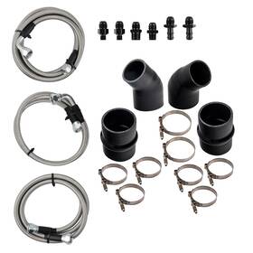 Bfo Y4cr90 Silicone Intercooler Hose Transmission Cooler Lines For Dodge Ram 1996-2002