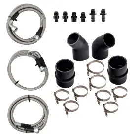 Y4cr90 Bfo Silicone Intercooler Hose Transmission Cooler Lines For Dodge Ram 1996-2002