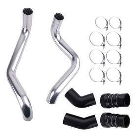 Bfo Y5nq9d Turbo Intercooler For Silverado 2500/3500 Hd/gmc Sierra 2002-2004 Silvery Black