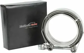 Er2602 Blackhorse-racing 3 Inch V Band Clamp With Male Female Metallic