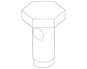 11-42-8-627-197 Bmw Genuine Oil Inlet Tube Bolt