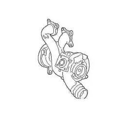 11657599837 Bmw 2010-2016 X6m Passenger Right Turbo Charger Oem