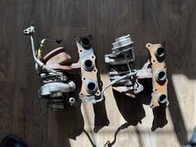 Bmw 7501288 07-11 E90 E92 E93 335i N54 Front And Rear Turbocharger Turbo Pair Oem