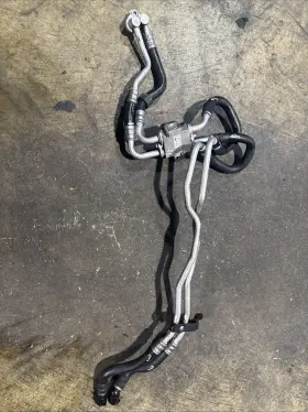 7592723-02 Bmw 14-16 F10 535xi N55 A/t Transmission Inlet Outlet Oil Cooler Hose Line Oem