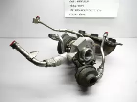 759301901 Bmw 08-10 E60 535i N54 Rear Bank Turbocharger Oem