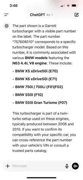 821119-5004 Bmw Oem Turbos