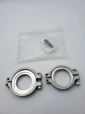 Rsc237 Bolunauto Inlet Outlet Flanges Clamps V-band Set Replacement For Tial Mvr 44mm Wastegate