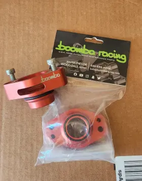 046-00-001r Boomba Racing Turbo Blow Off Valve Adapter Bov Red Anodize 10-19 Ford Taurus Sho 3.5l