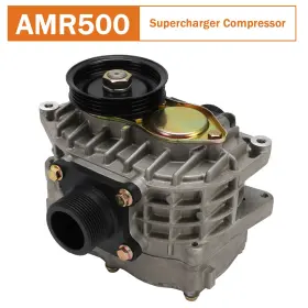 Amr500 Bruce&shark 4pk Supercharger Compressor Lcd Hc Noxj Reduction V Pulley For 2.0l