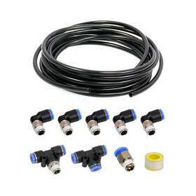 Bruce&shark C197-a088 Push Lock Black Vacuum Fitting Kit Turbo Wastegate Solenoid For Vehicles