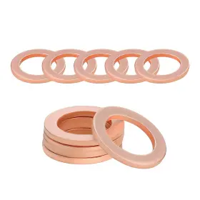 Bwbwnd-6204ct Bwbwnd 10 Pcs Oil Drain Plug Gasket 14mm Id Copper Crush 10pcs