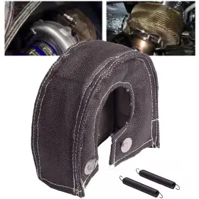 Ch0132-1 Carautopartshome Turbo Blanket Turbocharger Heat Shield Cover Wrap For T4 Gt40 Gt42 Gt45 Black Ch0132-1 Carautopartshome Turbo Blanket Turbocharger Heat Shield Cover Wrap For T4 Gt40 Gt42 Gt45 Black